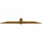 Ekena Millwork Eugene Rough Sawn Timber Gable Bracket, Western Red Cedar, 96"W x 16"H x 2"D x 6"F, 4/12 Pitch GBW096X16X0206EUG00RWR - alternate 4
